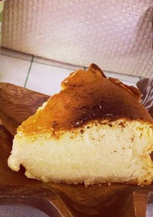 牛乳でバスクチーズケーキ15cm型-レシピのメイン写真