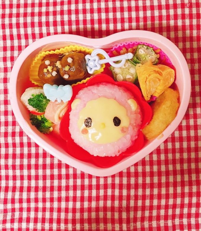 マイメロ　ピアノちゃん風　キャラ弁デコ弁-レシピのメイン写真