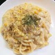 コーンスープの素でパスタ
