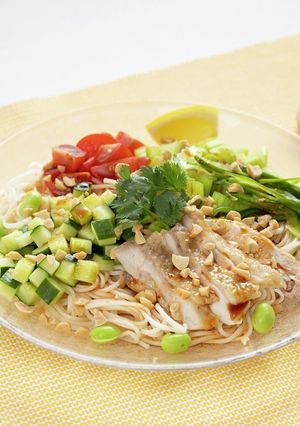 簡単ヘルシー香ばしサラダ温麺-レシピのメイン写真