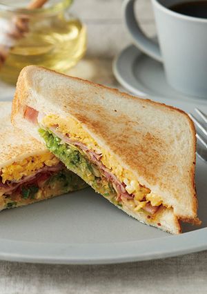 ハニーマスタードのベーコンホットサンド-レシピのメイン写真