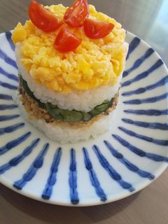 お花見ちらし寿司-レシピのメイン写真