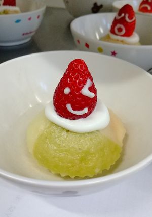 めばえ保育園 苺の蒸しパン(卵不使用)-レシピのメイン写真