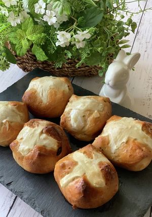 ホームベーカリーで作るホットクロスバンズ-レシピのメイン写真