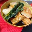 たこ天と小松菜の煮物