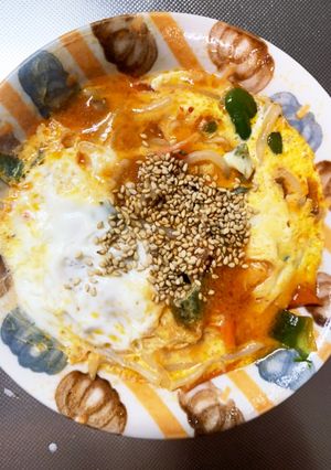 全てレンジエビチリ風炒め味豚平焼き風-レシピのメイン写真