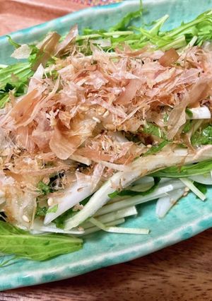 新玉ねぎと水菜、大葉のさっぱりサラダ-レシピのメイン写真