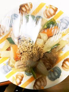 オイスター麺つゆ炒味豚こま大根青椒肉絲風-レシピのメイン写真
