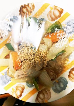 オイスター麺つゆ炒味豚こま大根青椒肉絲風-レシピのメイン写真