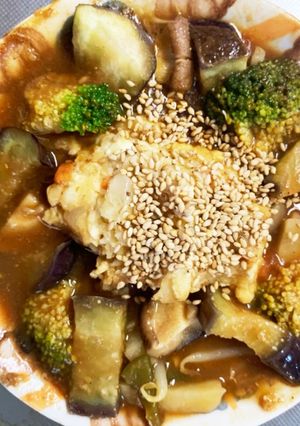 豆腐バーグ入インディアントマト味ドーム蒸-レシピのメイン写真