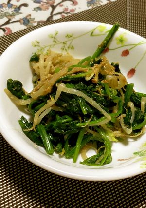 ほうれん草ともやしの味噌和え-レシピのメイン写真