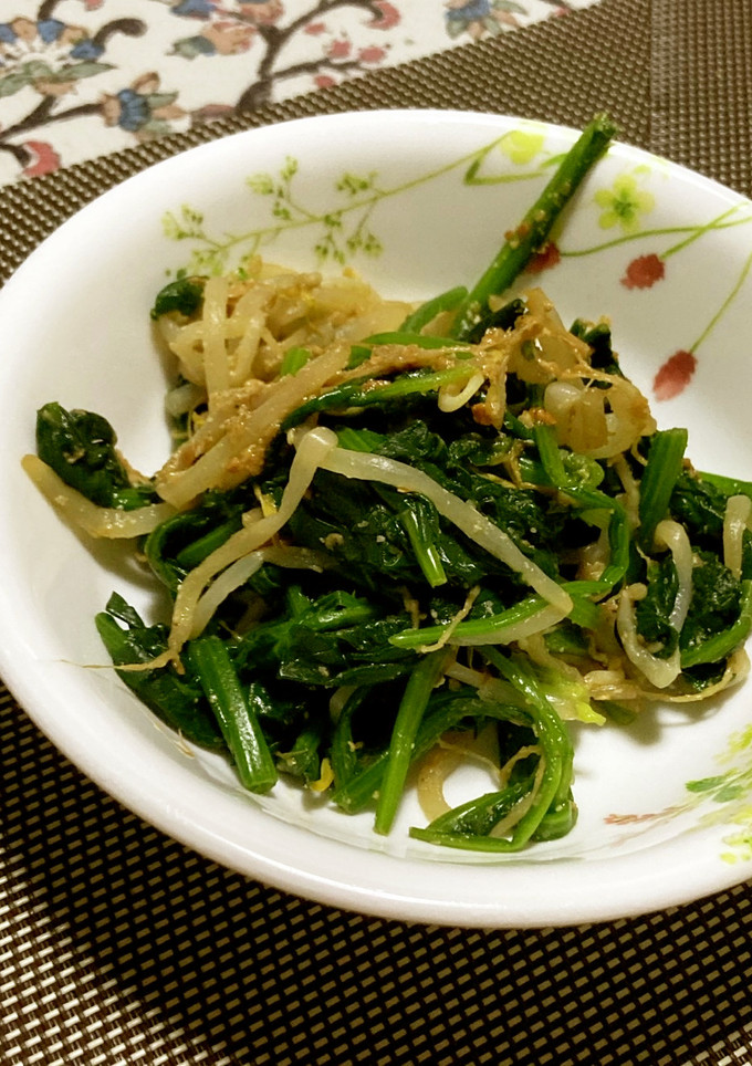 ほうれん草ともやしの味噌和え-レシピのメイン写真