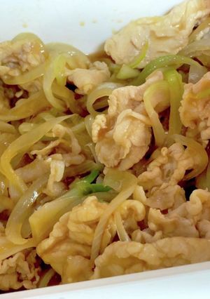 ☆簡単☆豚しゃぶ肉醤油だれ-レシピのメイン写真