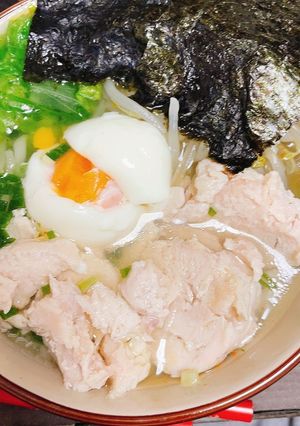 350kcal以下！糖質0麺で塩ラーメン-レシピのメイン写真