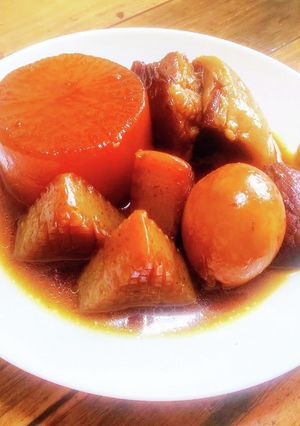 大根と豚肩ロースの 飴色煮込み-レシピのメイン写真