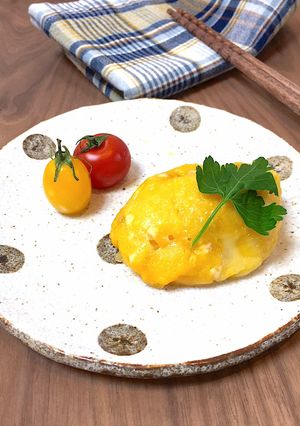 くるみとチーズの卵焼き（オムレツ）レンジ-レシピのメイン写真