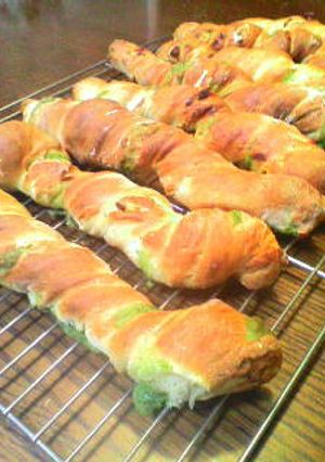 お豆たっぷり♪抹茶スティックぱん-レシピのメイン写真