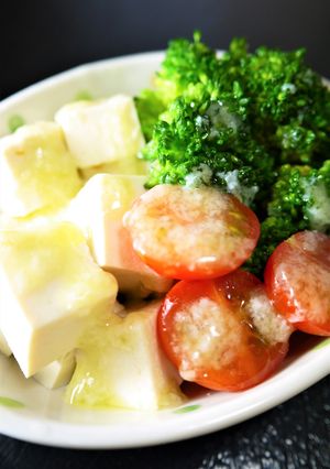 ブロッコリー豆腐トマト☆塩麹レモンサラダ-レシピのメイン写真