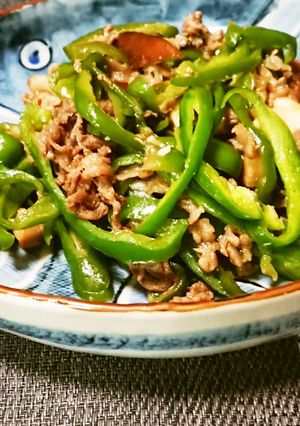 ピーマンと牛肉、生椎茸のチンジャオロース-レシピのメイン写真