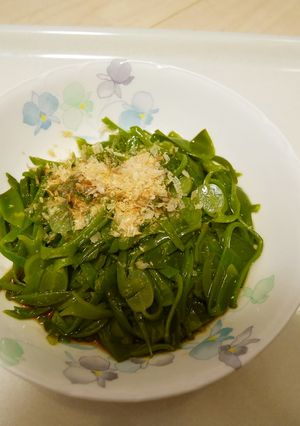 生ワカメ（旬）を茹でて★ポン酢でいただく-レシピのメイン写真