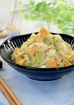 *おつまみに*ツナたま&葱の味噌マヨ和え-レシピのメイン写真