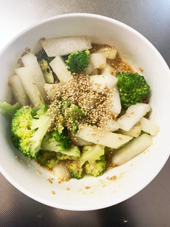 大根&ブロッコリーにんにく味噌ごま浅漬け-レシピのメイン写真