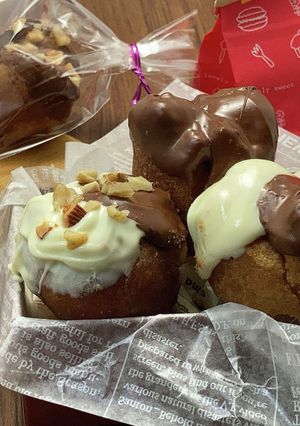 サーターアンダギーのチョコレートがけ-レシピのメイン写真