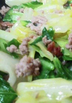 ぶっこみ☆ひき肉の野菜炒め♪-レシピのメイン写真