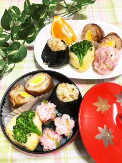 行事食♡春のお花見♡おにぎり弁当-レシピのメイン写真