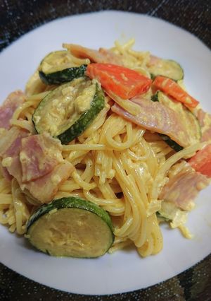 ズッキーニのサラスパサラダ☆カレー風味-レシピのメイン写真