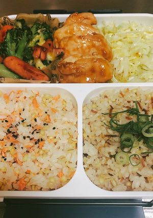 フードマン*2種ご飯･照りチキ弁当*-レシピのメイン写真