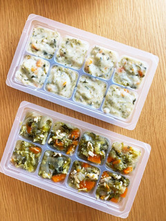 離乳食 炊飯器でストック2種類-レシピのメイン写真