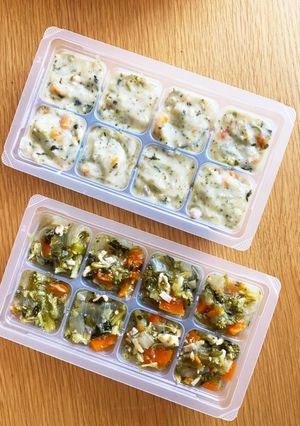 離乳食　炊飯器でストック２種類-レシピのメイン写真