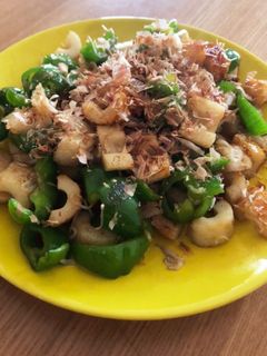 ちくわとピーマンのはちみつ醤油炒め⋈*-レシピのメイン写真