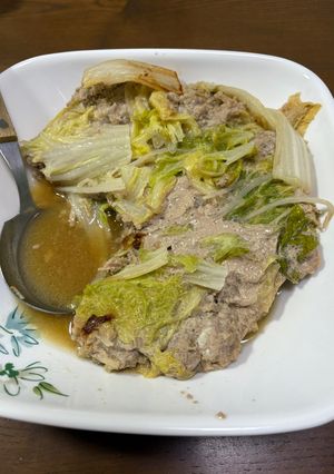 白菜、ひき肉で楽ちん オカズ-レシピのメイン写真