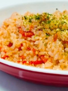 包丁要らす!トマト丸ごと洋風炊き込みご飯-レシピのメイン写真