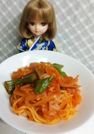 リカちゃん♡お料理行進曲ナポリタンタン♬-レシピのメイン写真