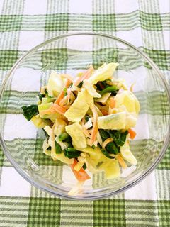 ほうれん草とキャベツの和え物-レシピのメイン写真