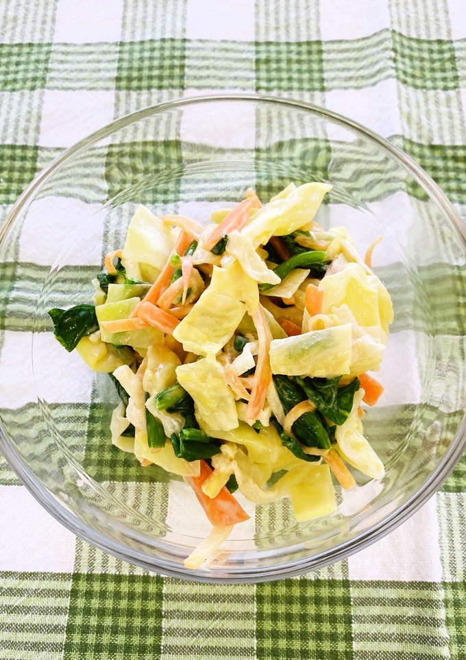 ほうれん草とキャベツの和え物-レシピのメイン写真