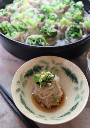 小松菜の豚肉巻き鍋-レシピのメイン写真