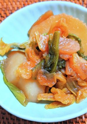 白菜と小松菜・じゃがいもの煮物-レシピのメイン写真