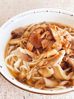 優しい味●きのこたっぷり肉汁うどん-レシピのメイン写真