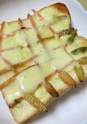 【春の息吹感じる】つくしトースト-レシピのメイン写真