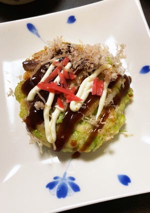 豆腐でお好み焼き♡山芋無し♡残り野菜-レシピのメイン写真