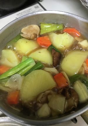 大きなじゃがいもの美味しい煮物-レシピのメイン写真