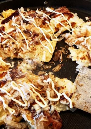 ホットプレートでお好み焼き-レシピのメイン写真