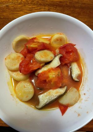 エリンギとトマトの簡単煮-レシピのメイン写真