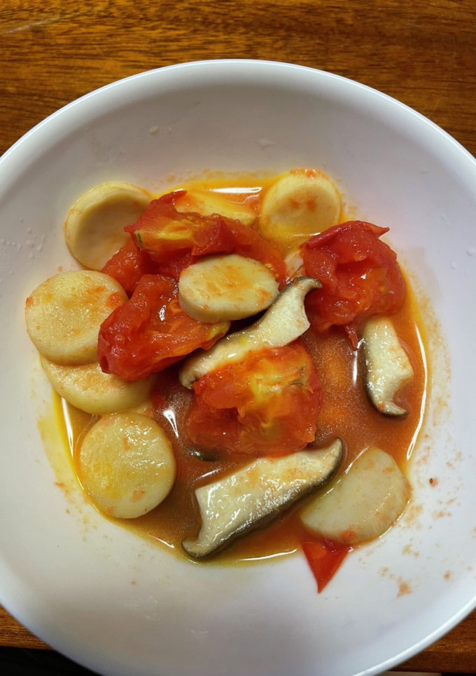 エリンギとトマトの簡単煮-レシピのメイン写真