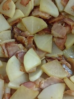 大根とベーコンの炒め物-レシピのメイン写真