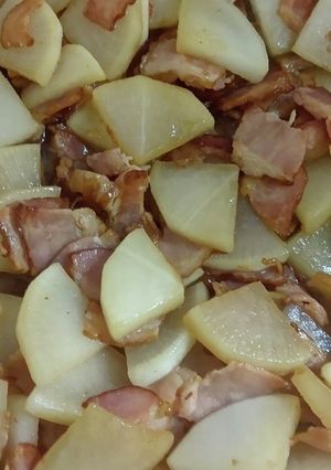 大根とベーコンの炒め物-レシピのメイン写真